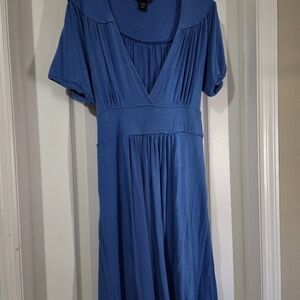 Moda International Deep Blue Midi Dress